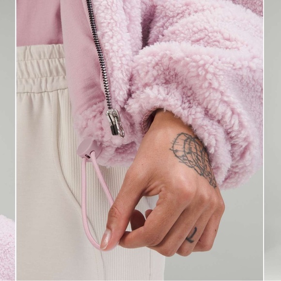 Lululemon Cinchable Fleece Zip-Up Pink Peony 7 - Picture 2 of 9